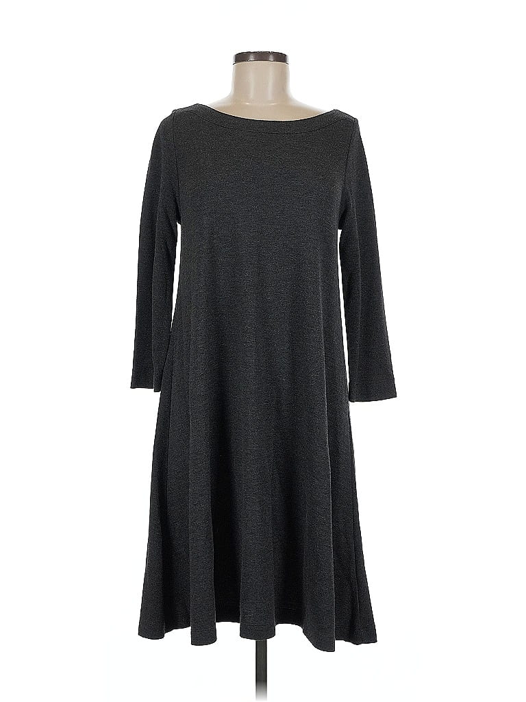 Pre-owned Ann Taylor Loft Casual Dress In Gray