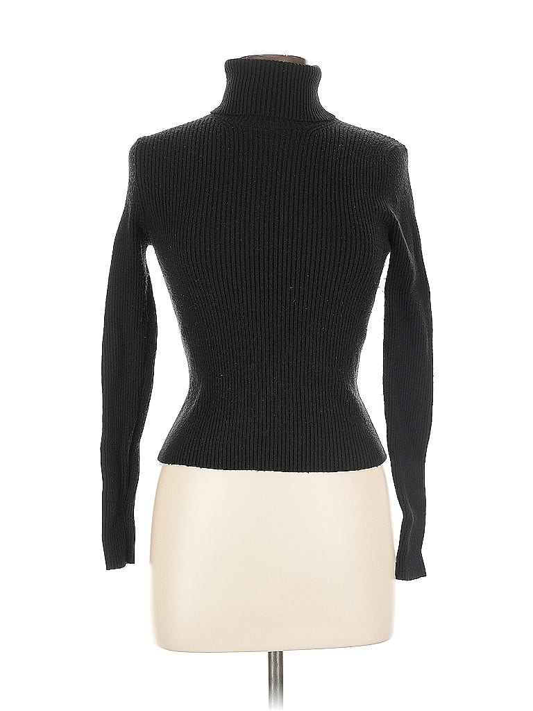 Pre-owned Zara Turtleneck Sweater In Black