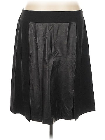 Lafayette 148 New York Faux Leather Skirt (view 1)