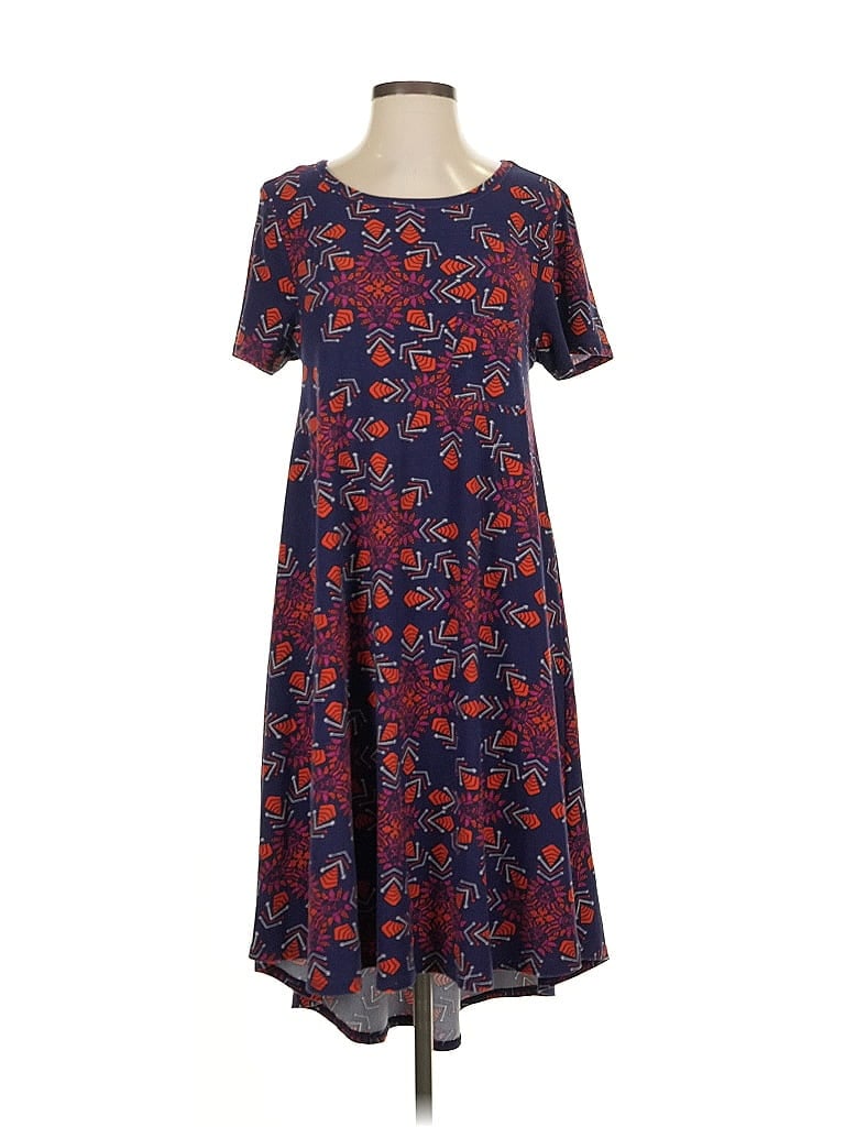 Pre-owned Lularoe Casual Dress In Blue