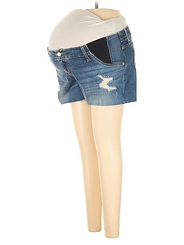 Isabel Maternity Denim Shorts (view 1)