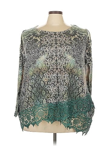 One World 3/4 Sleeve Blouse (view 1)