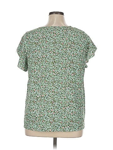 Shein Curve Short Sleeve Blouse (view 2)