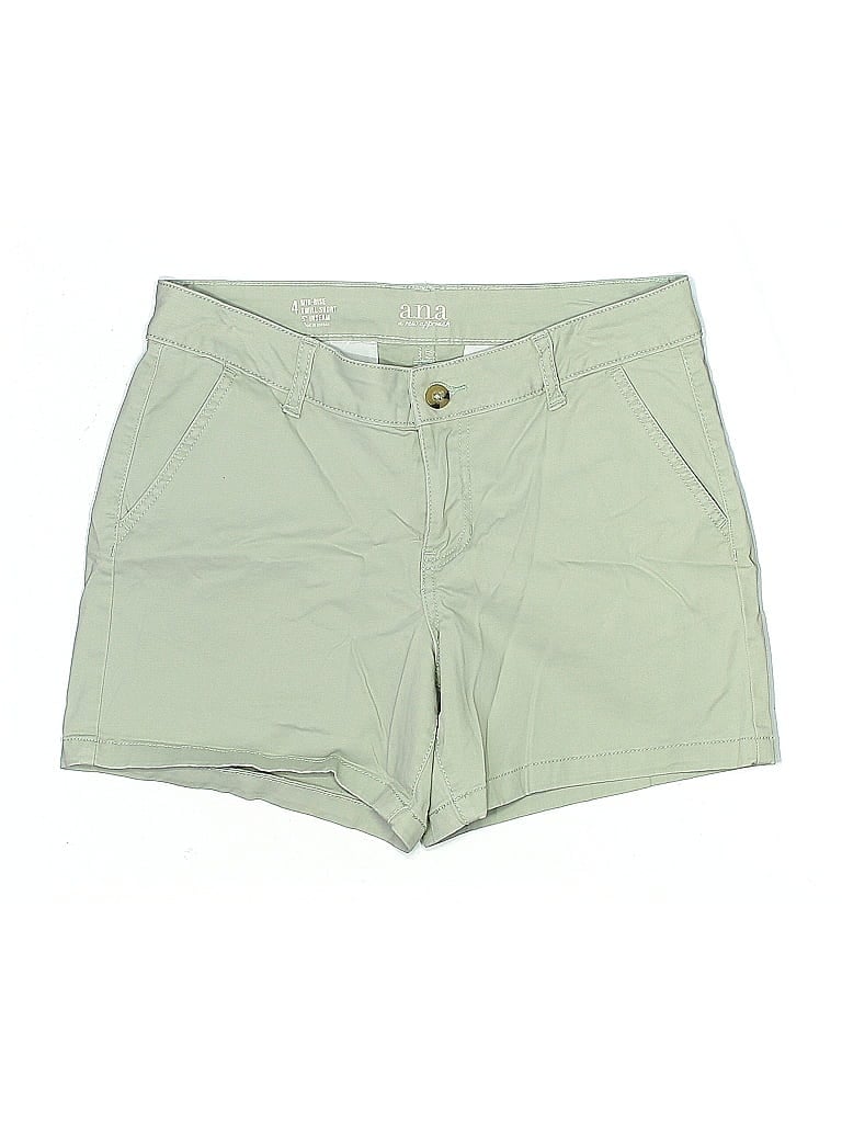 Pre-owned A.n.a. A New Approach Khaki Shorts In Green
