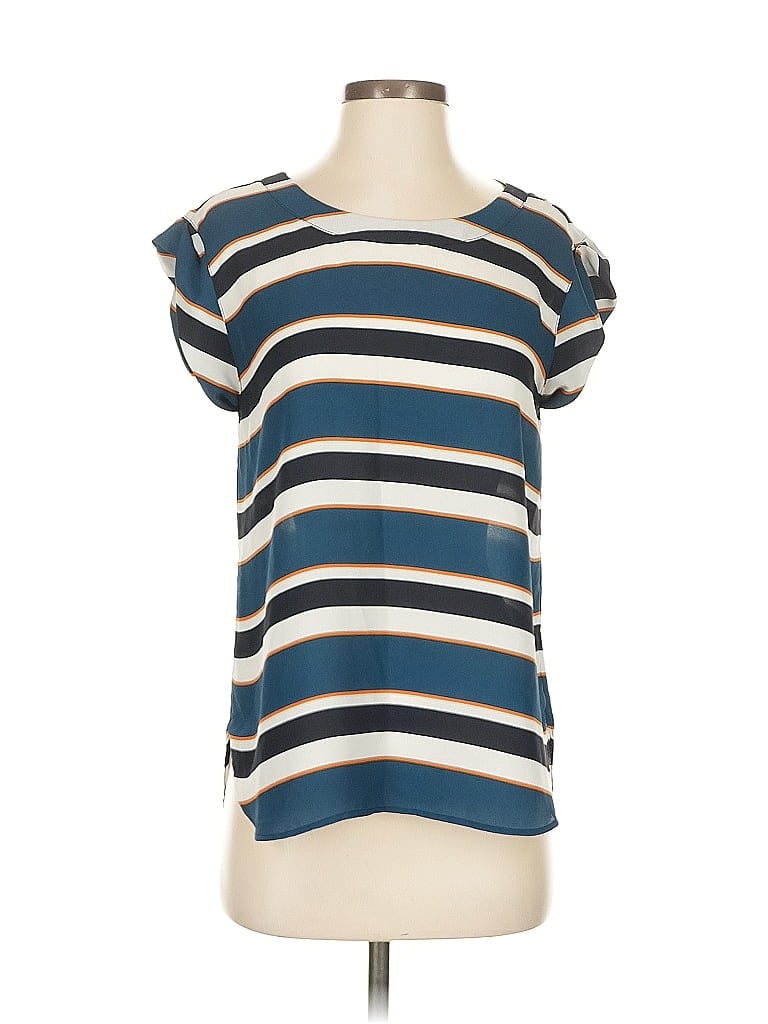 Pre-owned Ann Taylor Factory Sleeveless T-shirt In Blue