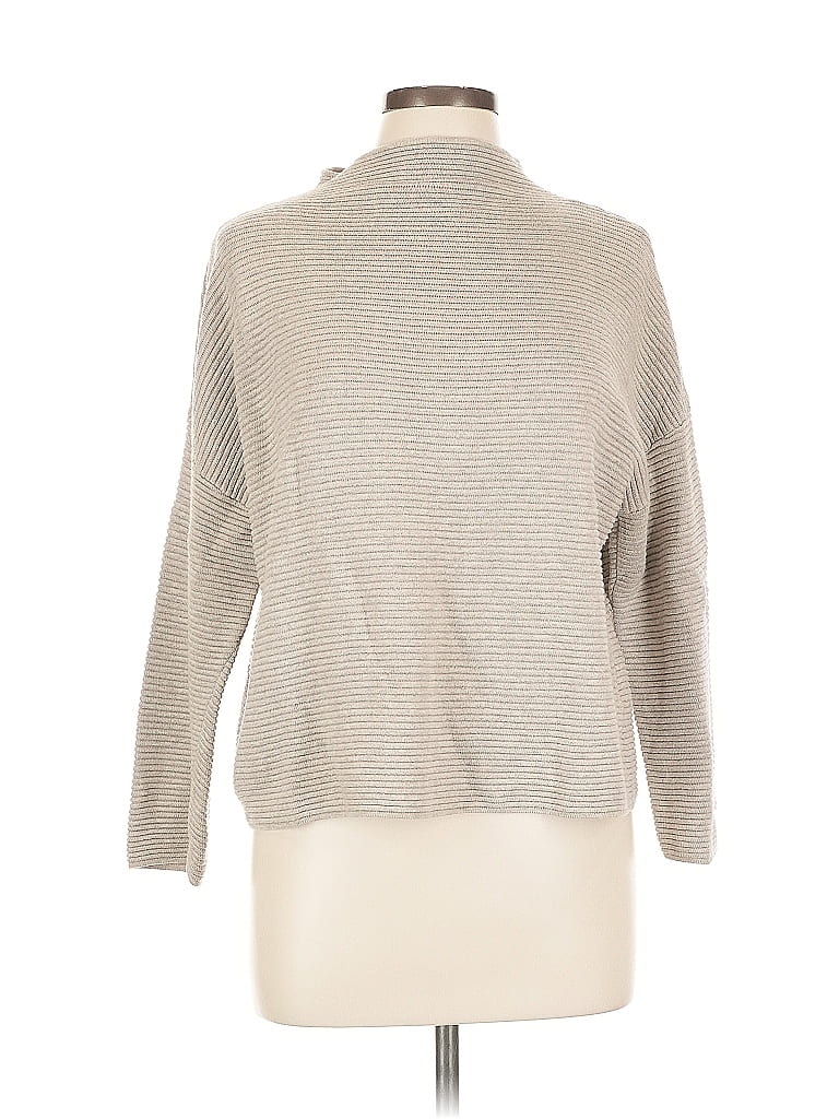 BASICS Pre-owned Turtleneck Sweater In Gray