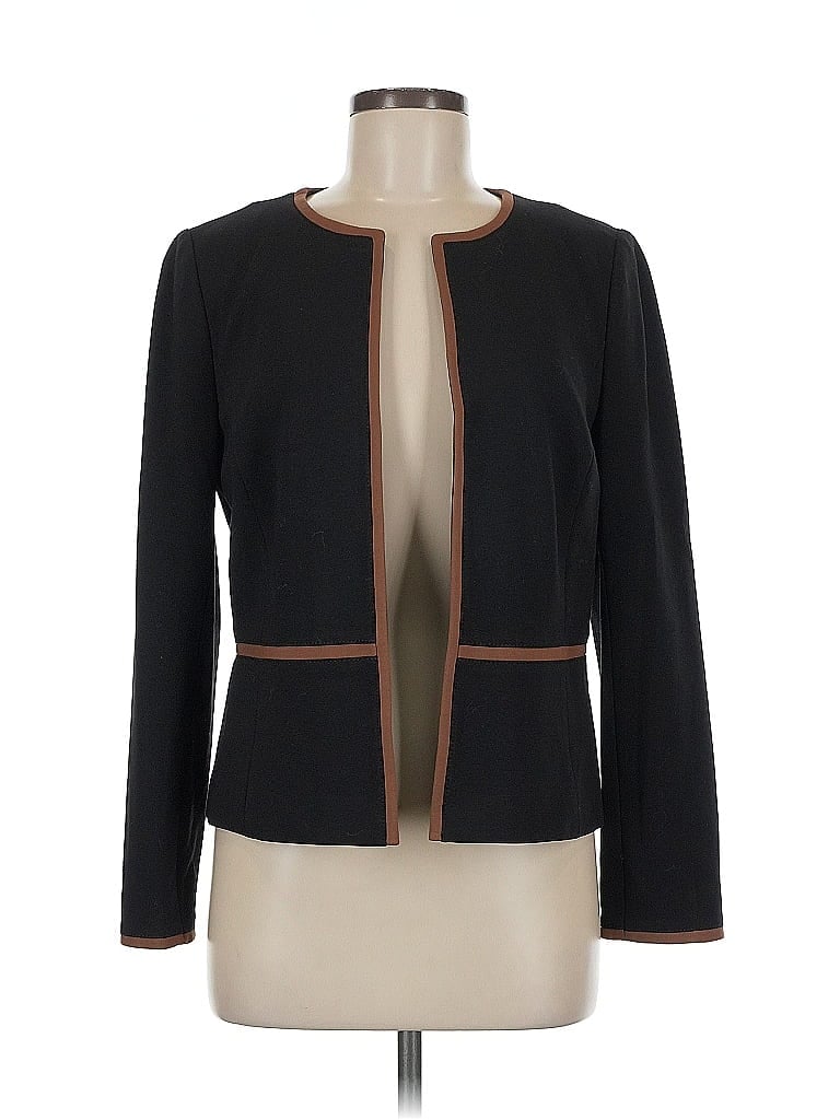 Pre-owned Talbots Blazer Jacket In Black