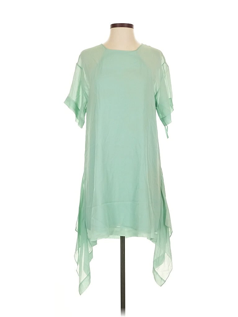 Pre-owned Bcbgmaxazria Short Sleeve Blouse In Green