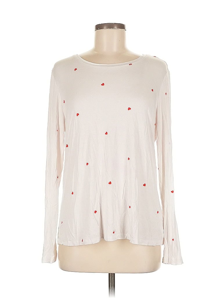 Pre-owned Cynthia Rowley Tjx Long Sleeve T-shirt In White