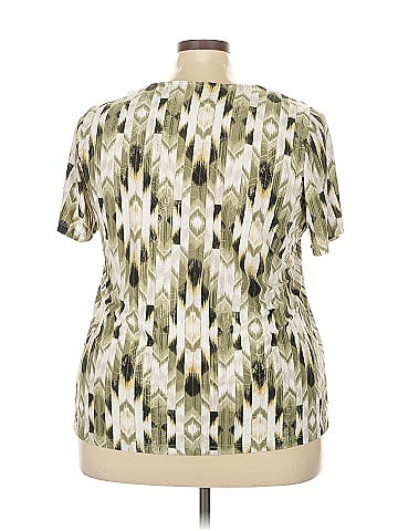 JM Collection Short Sleeve Blouse (view 2)