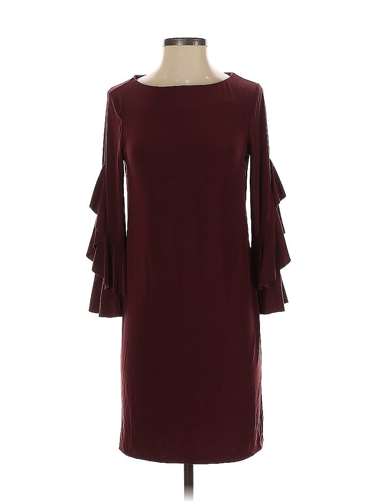 Pre-owned C Established 1946 Cocktail Dress In Burgundy