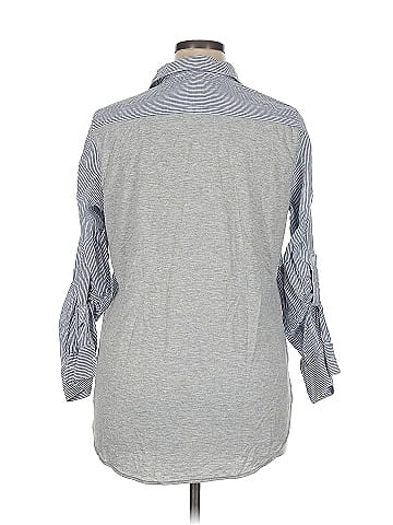 Allison Joy 3/4 Sleeve Button-Down Shirt (view 2)