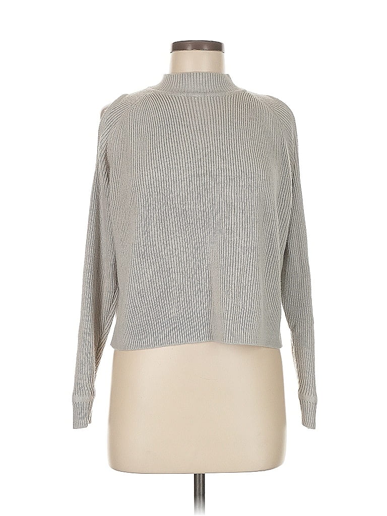 Pre-owned Divided By H&m Turtleneck Sweater In Gray