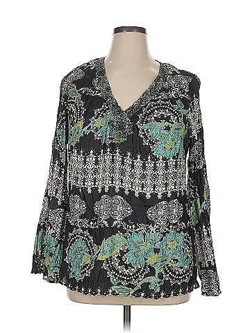 Sunny Leigh Long Sleeve Silk Top (view 1)