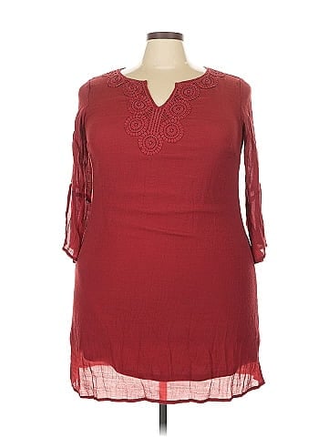 Indigo Rose 3/4 Sleeve Blouse (view 1)