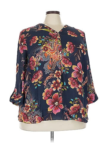 JM Collection 3/4 Sleeve Blouse (view 1)
