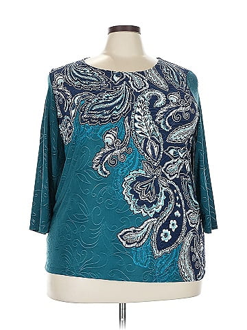 JM Collection 3/4 Sleeve Top (view 1)