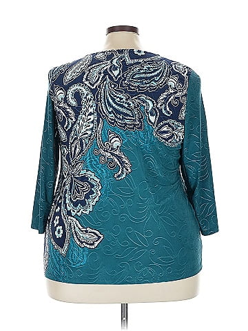 JM Collection 3/4 Sleeve Top (view 2)
