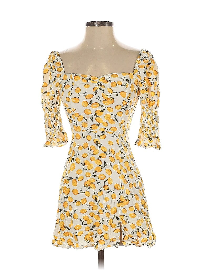 Pre-owned Mi Ami Cocktail Dress In Yellow