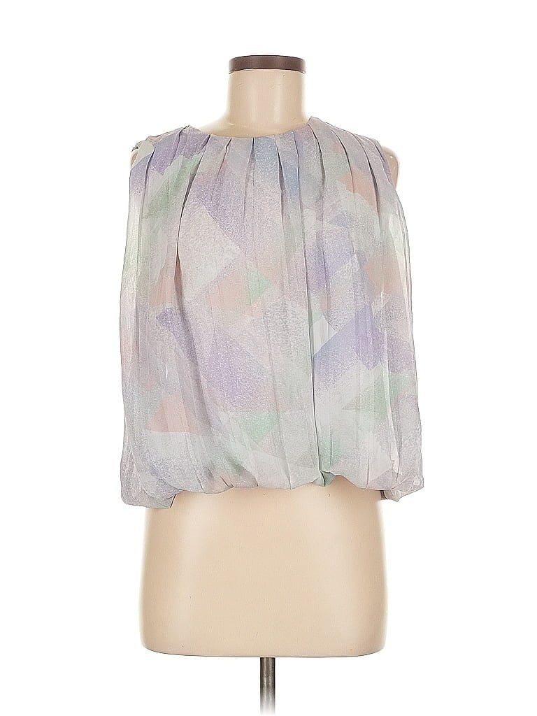 Pre-owned Calvin Klein Sleeveless Blouse In Gray