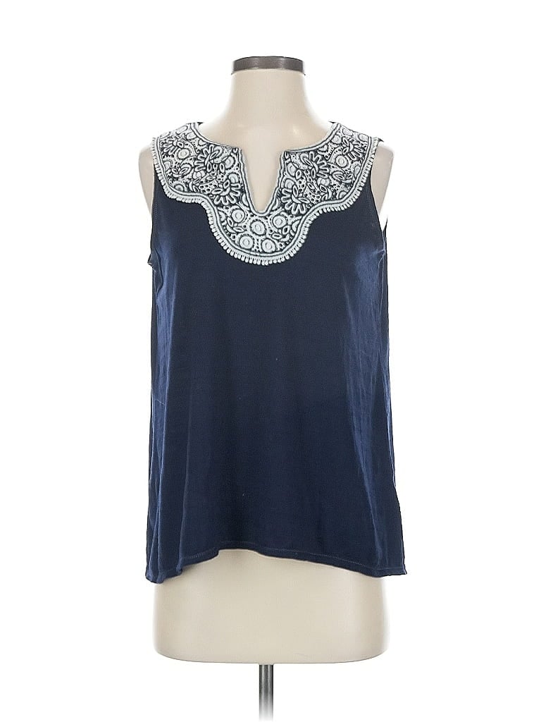 Pre-owned Max Studio Sleeveless Blouse In Blue