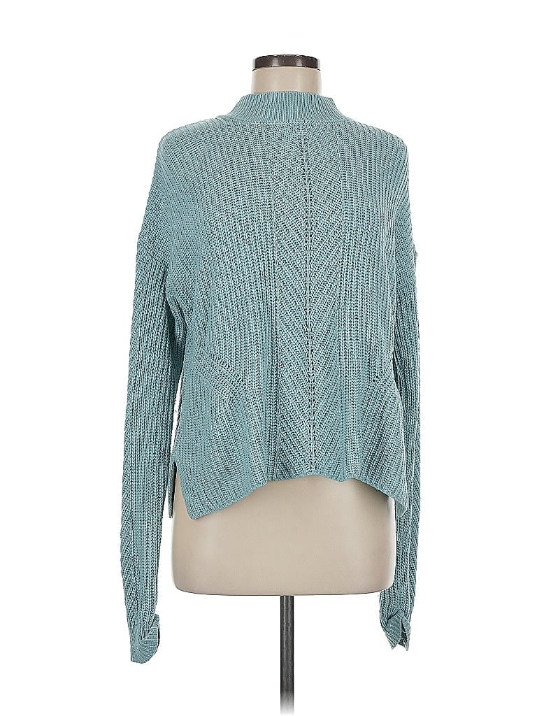 Pre-owned Assorted Brands Turtleneck Sweater In Blue