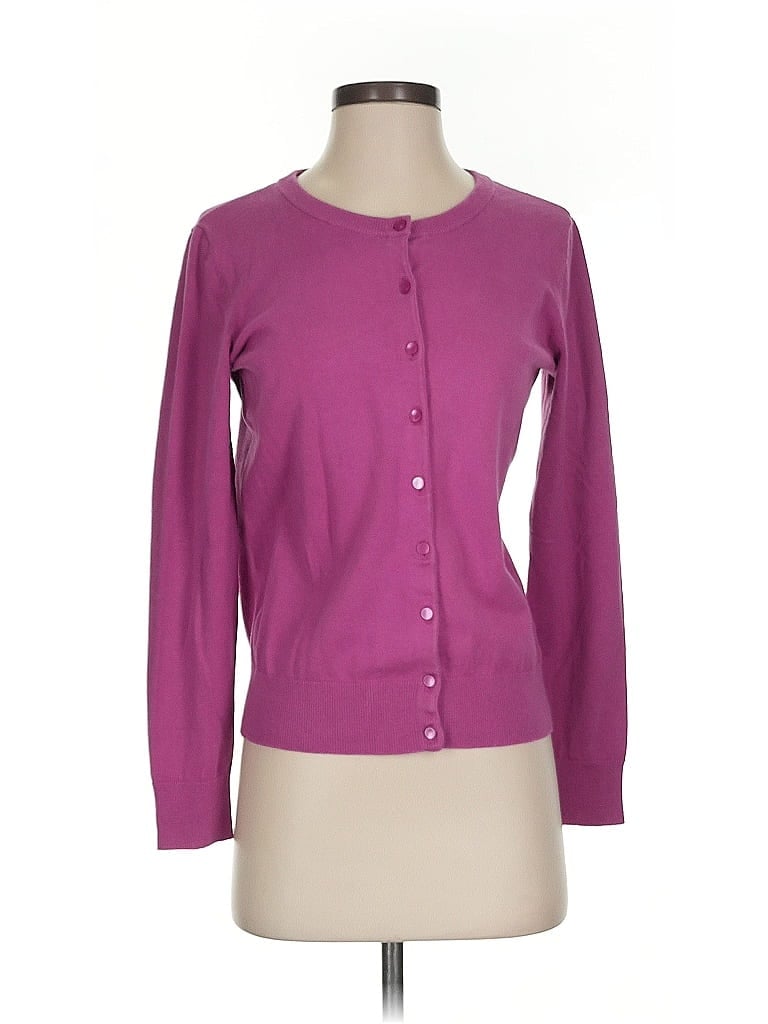 Pre-owned Talbots Cardigan Sweater In Purple