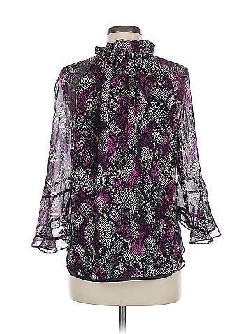 Alice & Trixie 3/4 Sleeve Silk Top (view 2)