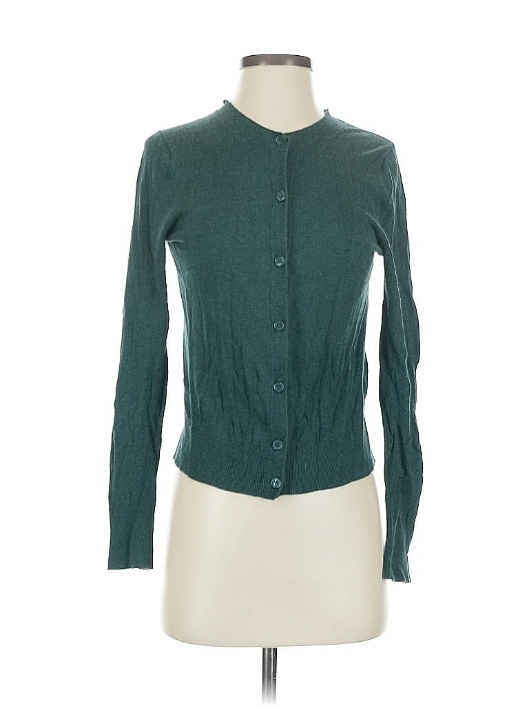 Pre-owned Banana Republic Factory Store Cardigan Sweater In Blue