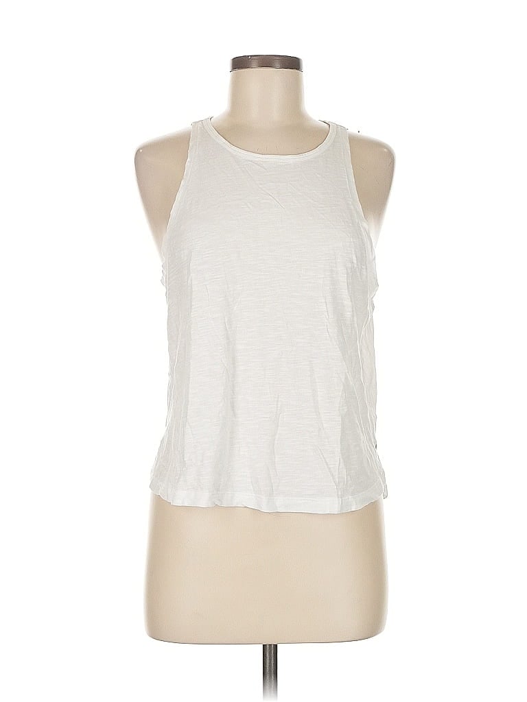 Pre-owned Z By Zella Sleeveless T-shirt In White