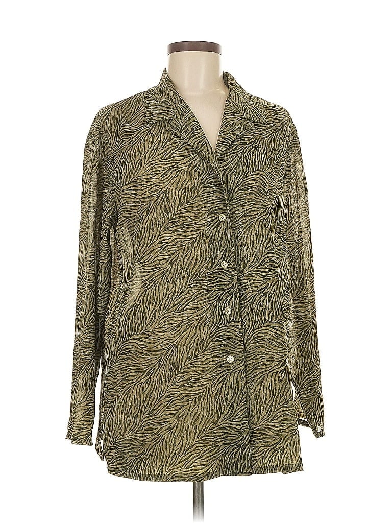 COLDWATER CREEK Pre-owned Long Sleeve Blouse In Green