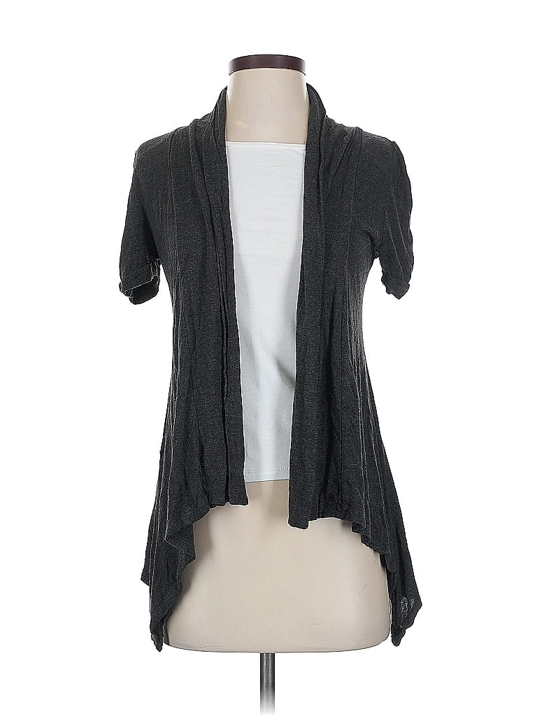Pre-owned Ambiance Apparel Kimono In Gray