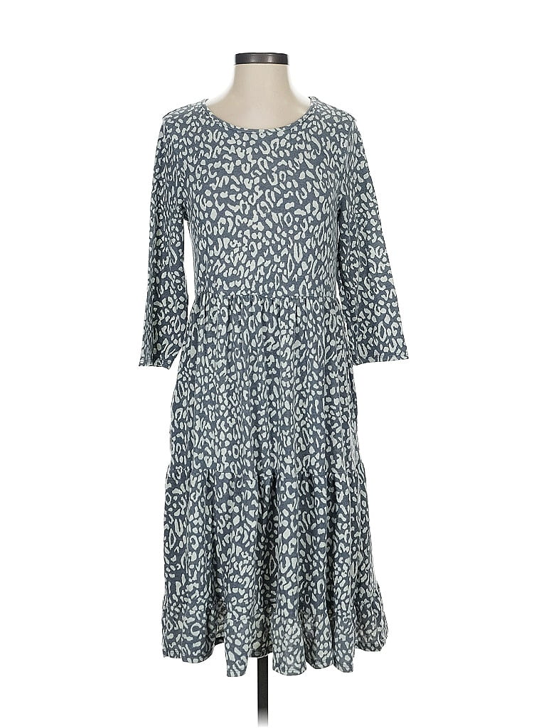 Pre-owned Perfect Peach Casual Dress In Blue