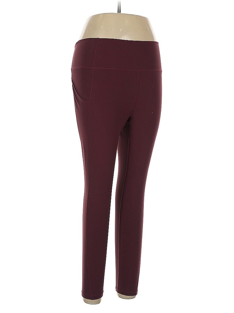 Click to view more detailed imagery on our partner's website Pre-owned Fabletics Active Pants In Burgundy