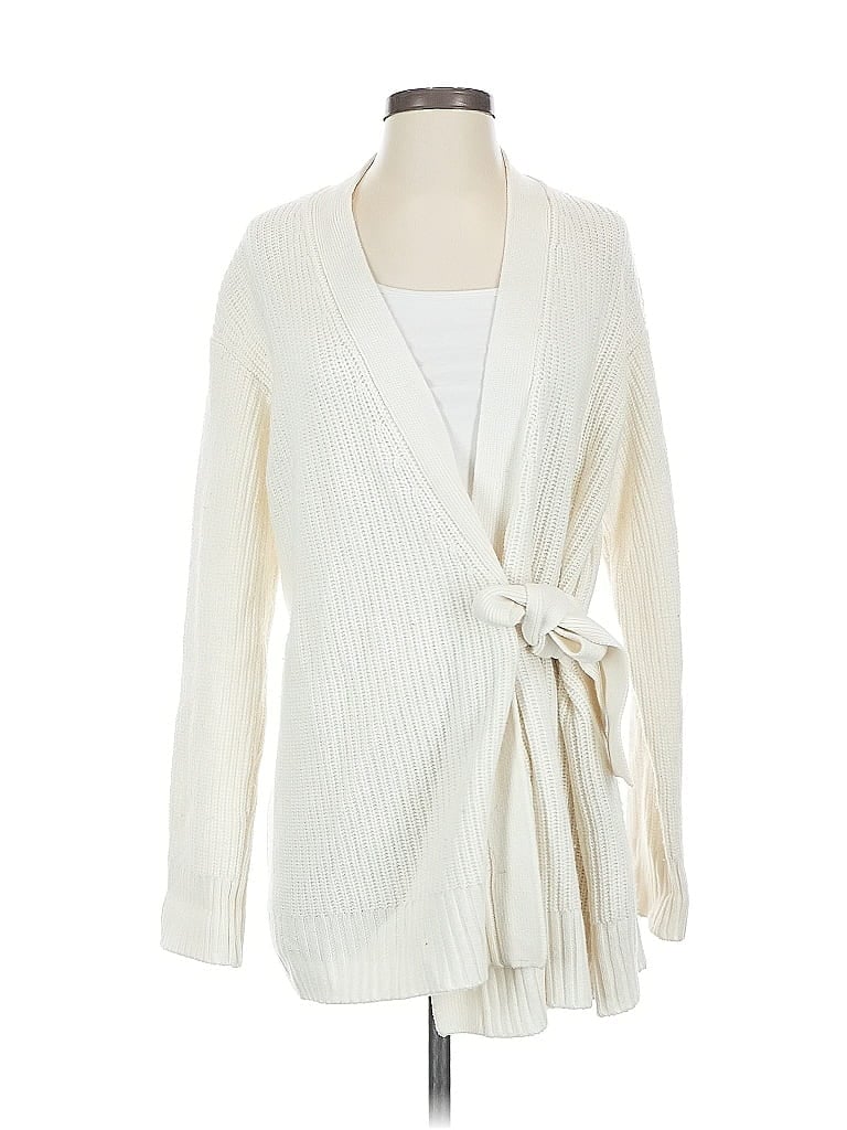 Pre-owned Rails Cardigan Sweater In White