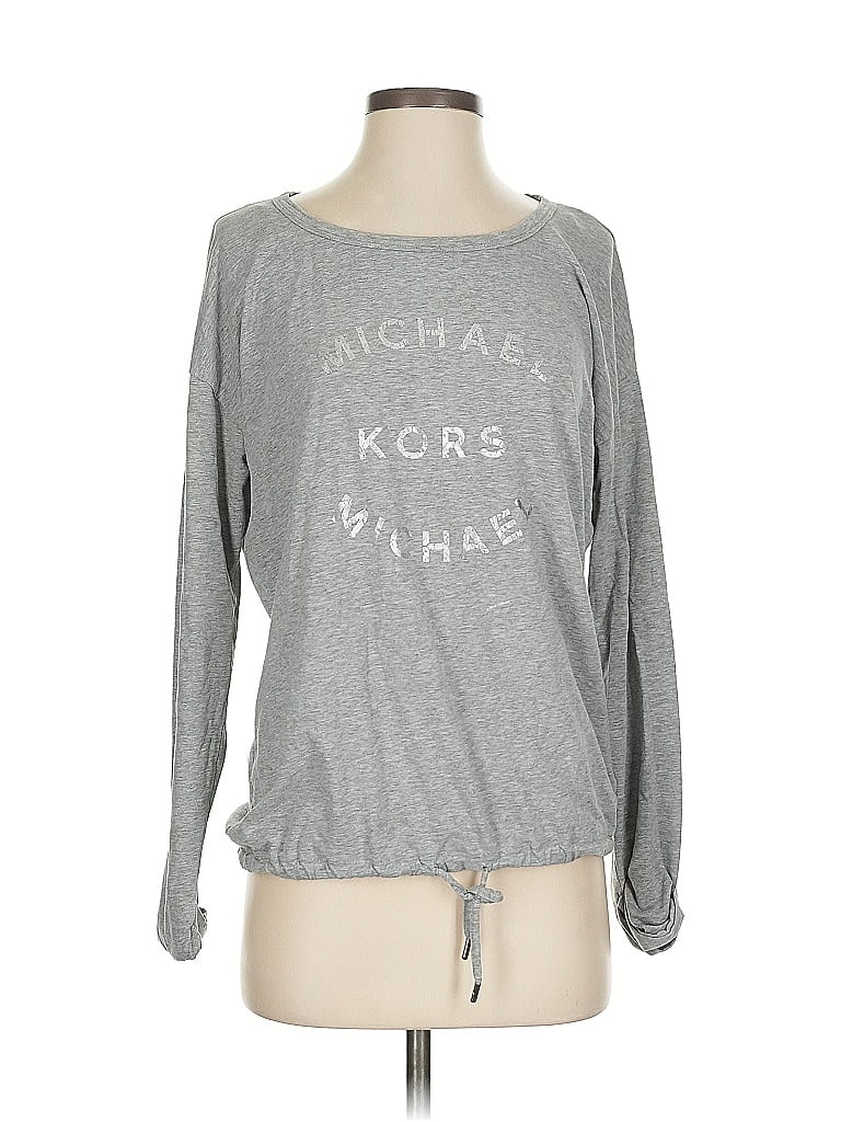 Pre-owned Michael Michael Kors Long Sleeve T-shirt In Gray