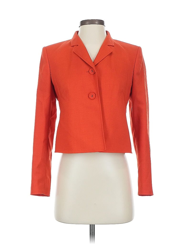 Click to view more detailed imagery on our partner's website Pre-owned Anne Klein Blazer Jacket In Orange