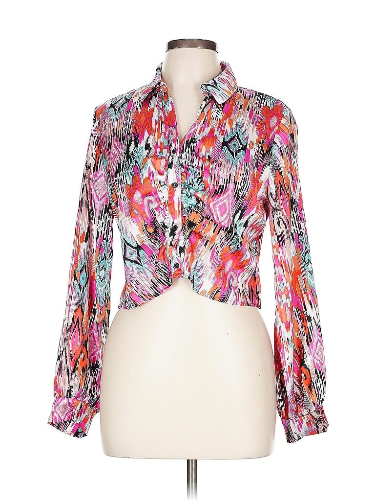 Pre-owned Ro & De Long Sleeve Blouse In Pink