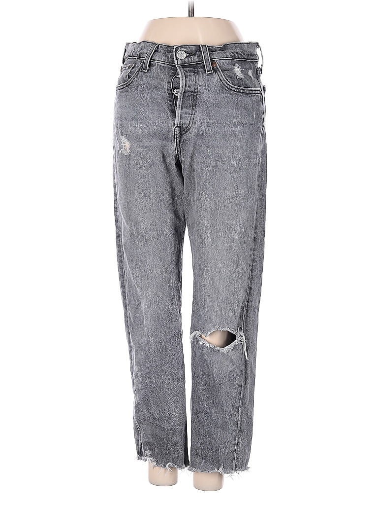Pre-owned Levi's Jeans In Gray