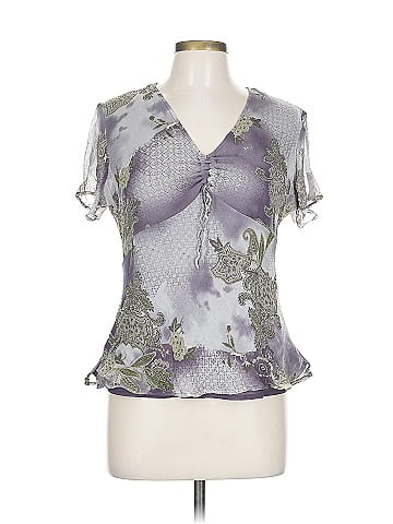 Fashion Bug Short Sleeve Silk Top (view 1)