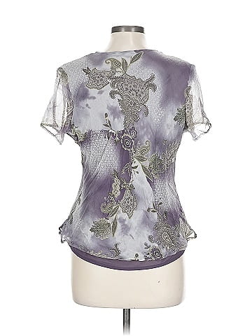 Fashion Bug Short Sleeve Silk Top (view 2)