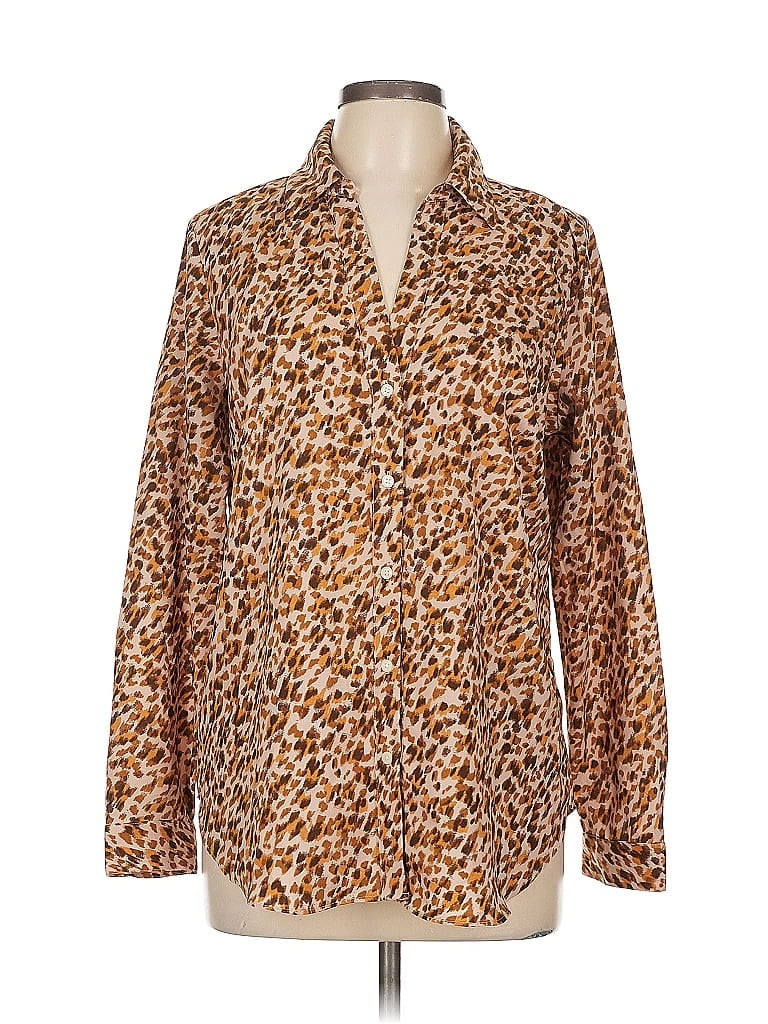 Click to view more detailed imagery on our partner's website Pre-owned Ann Taylor Long Sleeve Blouse In Brown
