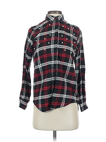 Zara Basic Long Sleeve Button-Down Shirt (view 1)