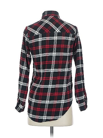 Zara Basic Long Sleeve Button-Down Shirt (view 2)