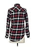 Zara Basic Plaid Red Long Sleeve Button-Down Shirt Size XS - photo 2