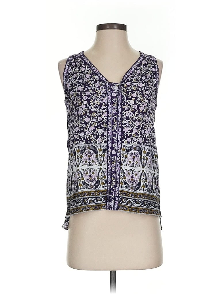 Pre-owned Rebecca Taylor Sleeveless Blouse In Purple