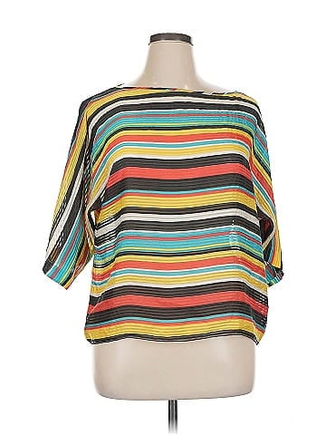 Jones New York Short Sleeve Silk Top (view 1)