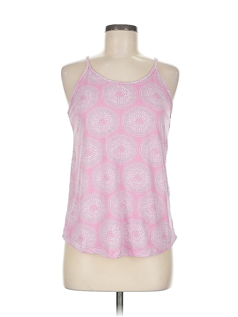 Click to view more detailed imagery on our partner's website Pre-owned Joan Vass Tank Top Pink Halter Neckline Tops