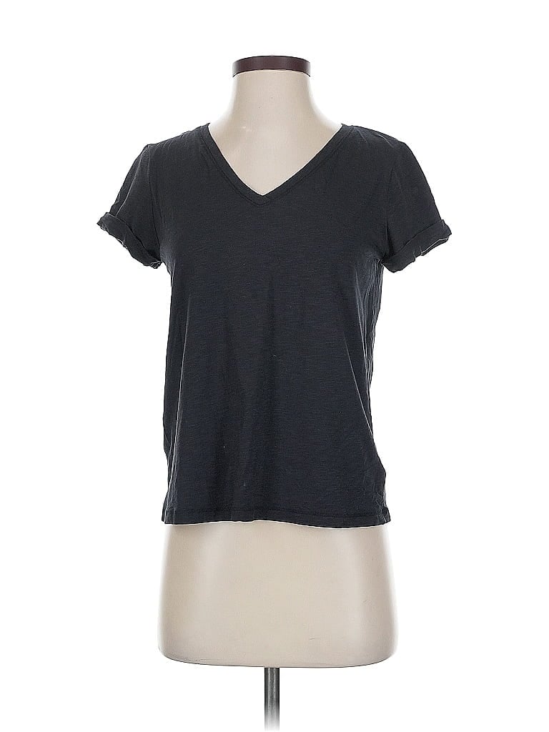 Pre-owned Max Studio Short Sleeve T-shirt In Gray