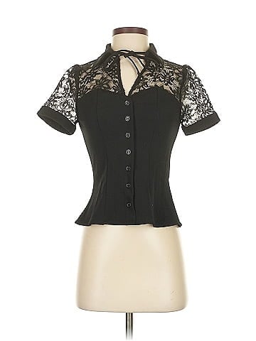 Unique Vintage Short Sleeve Blouse (view 1)